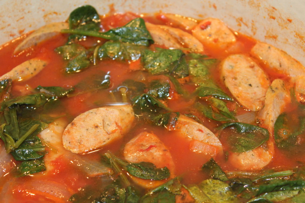 sausage spinach soup