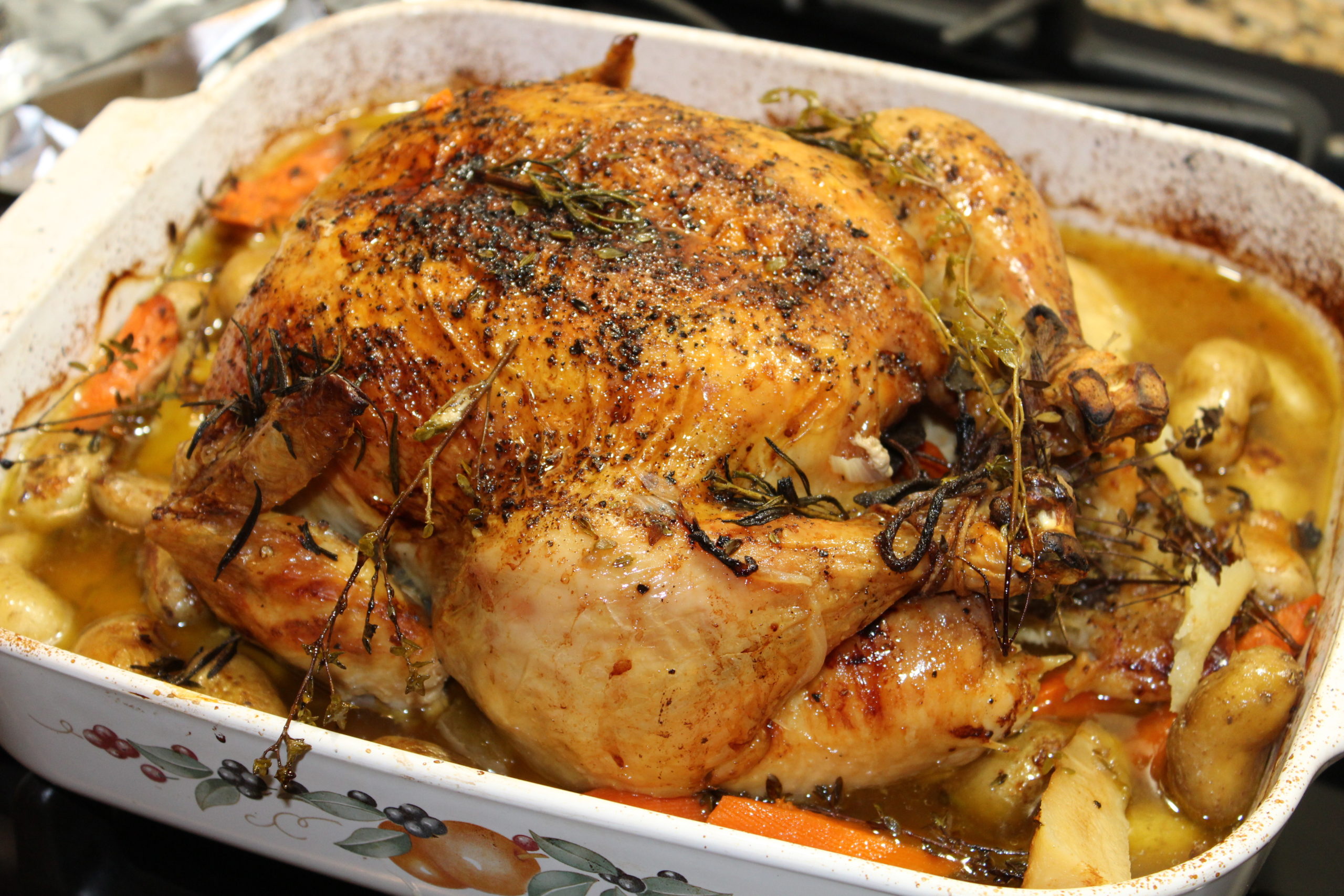 Simple Roasted Chicken with Vegetables