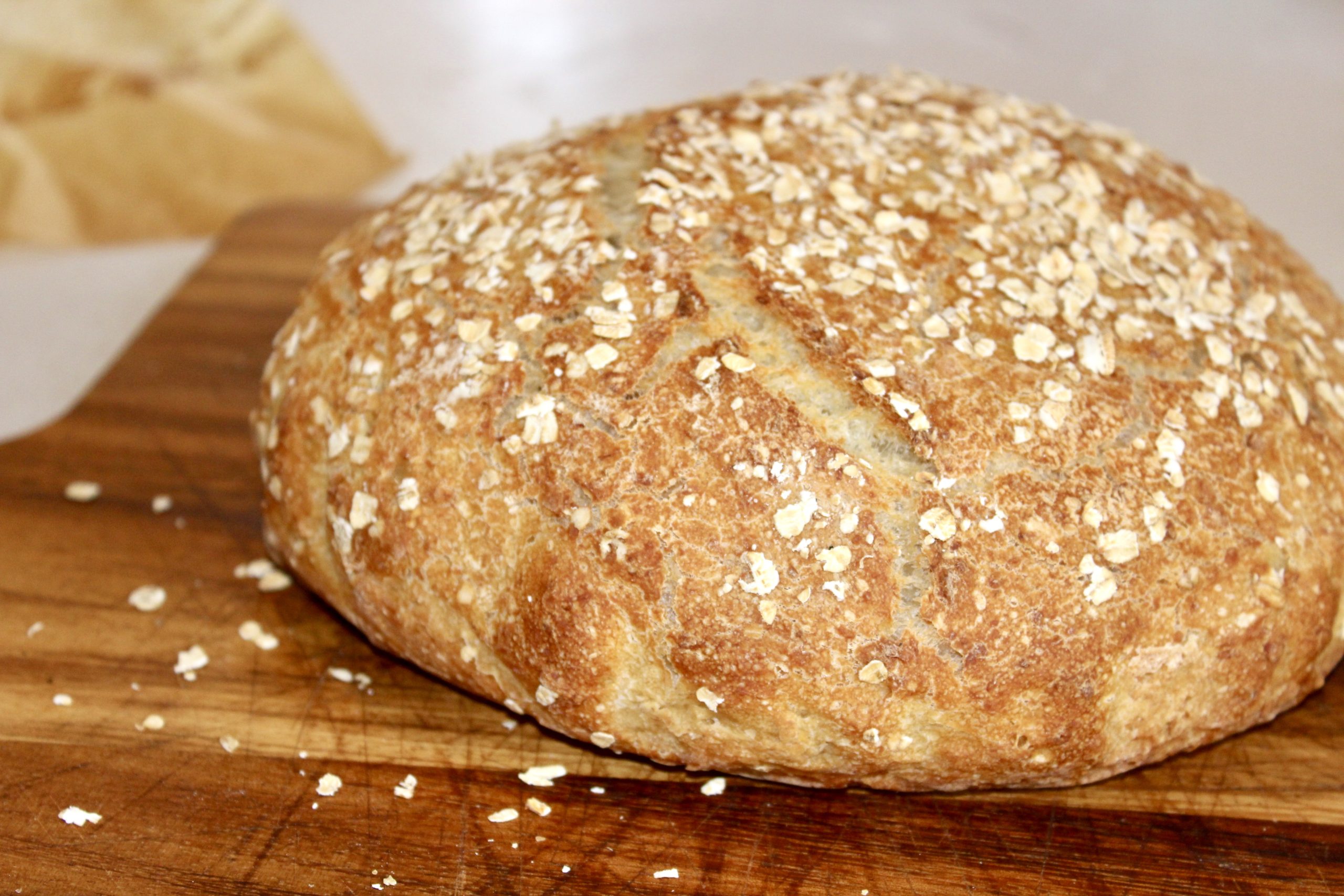 Easiest Ever Honey Oatmeal Bread