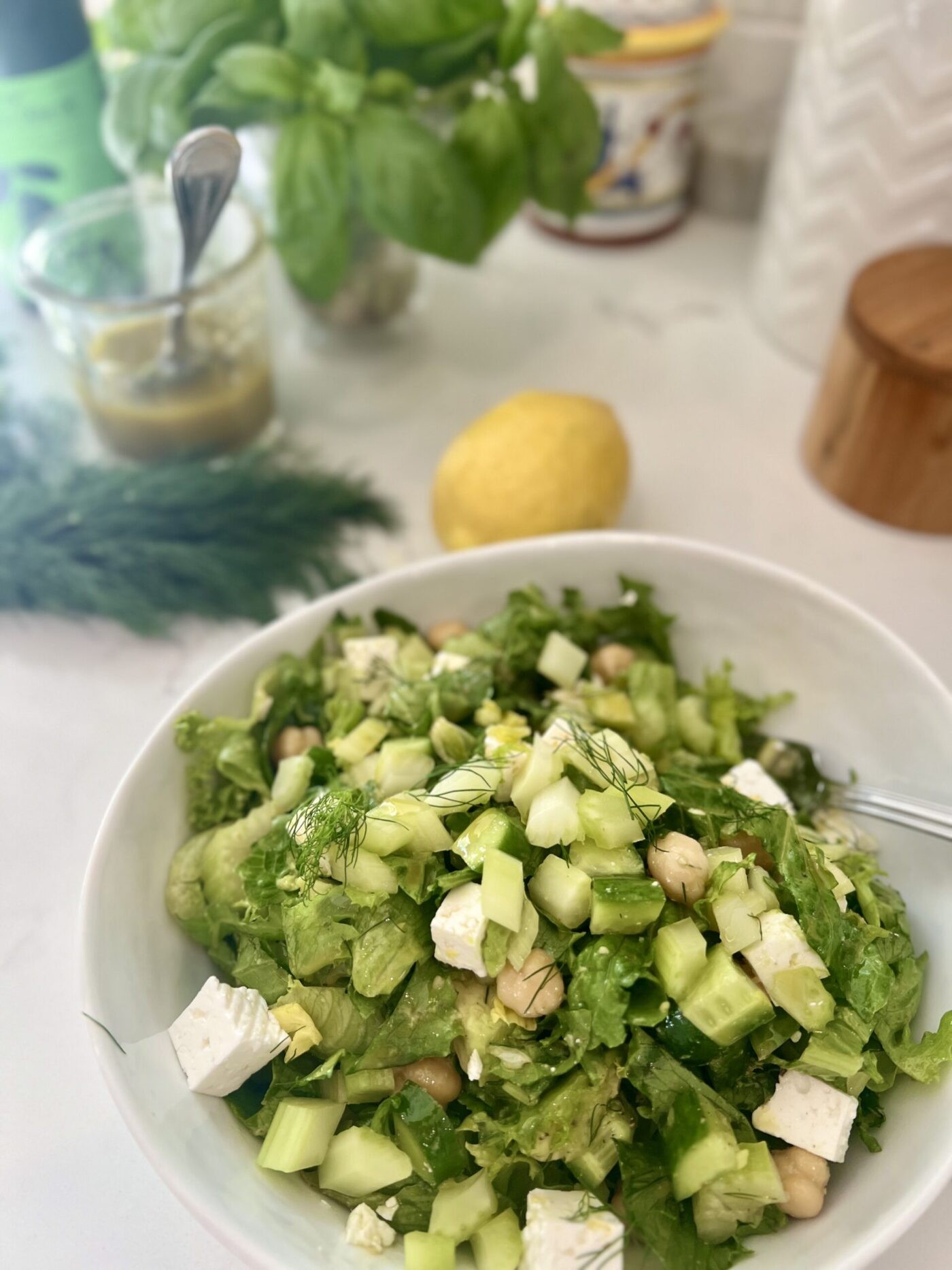 Crunchy Celery, Feta and Chickpea Salad